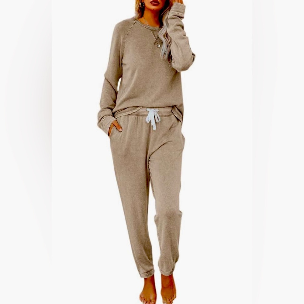 Women's Tan Joggers